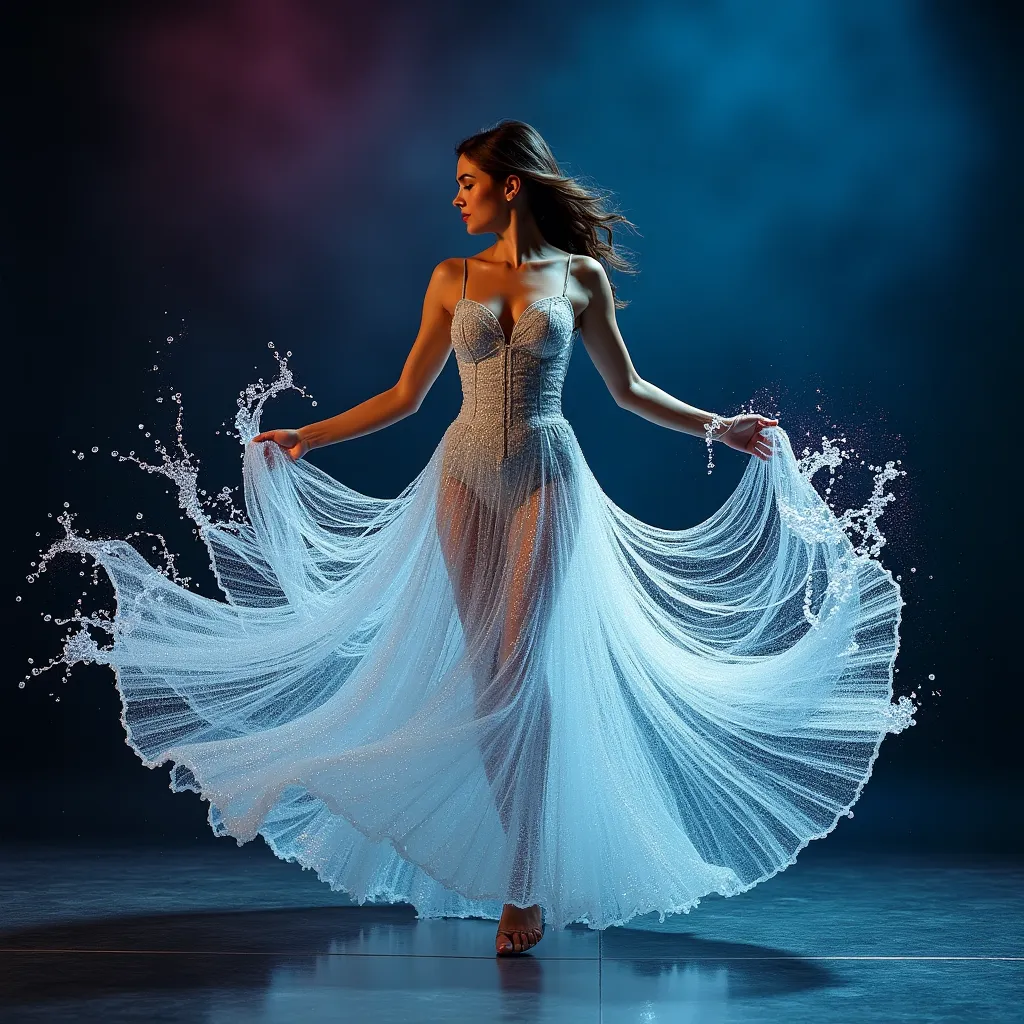 Water Dress AI Art